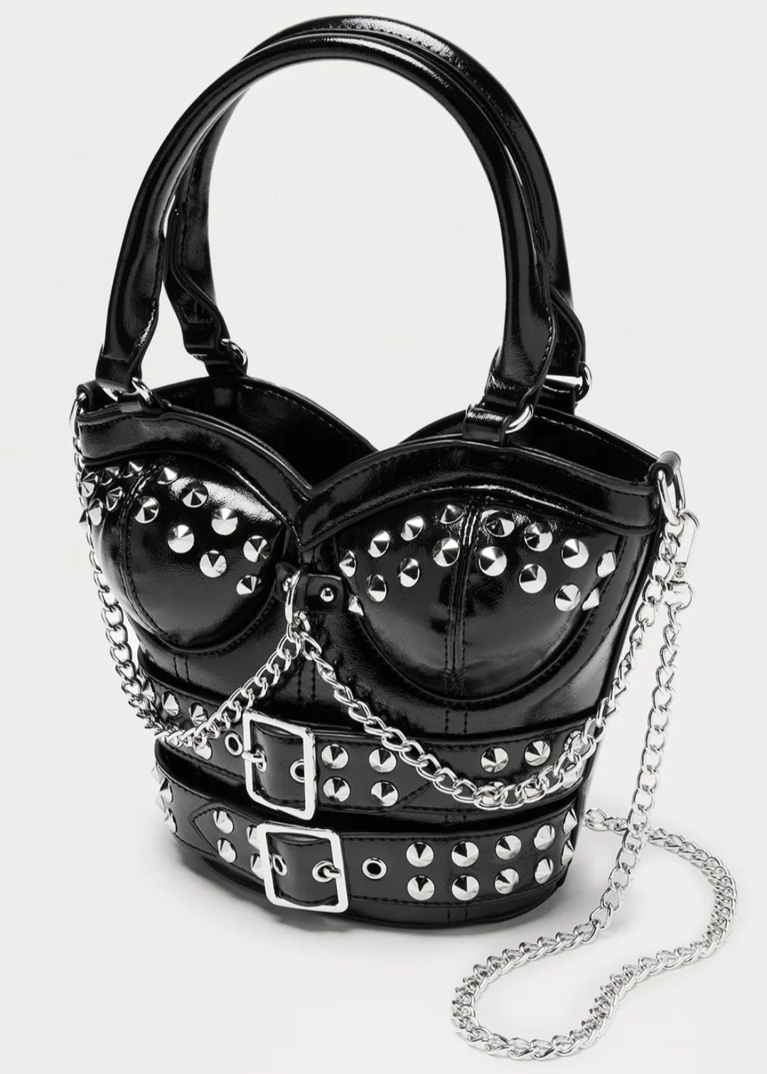 Sac Satchel à clous « Heart Throb »