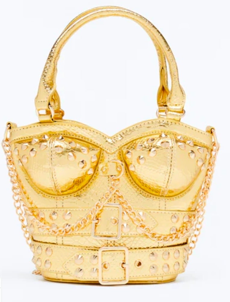 Sac Satchel à clous « Heart Throb »