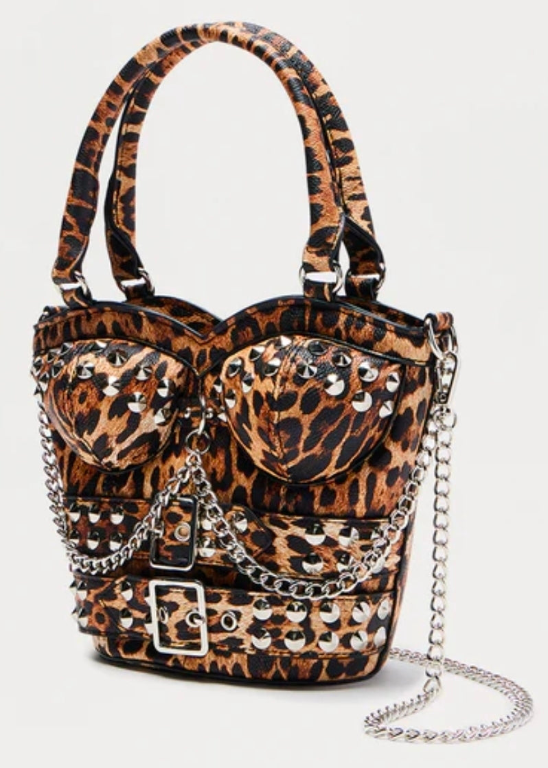 Sac Satchel à clous « Heart Throb »